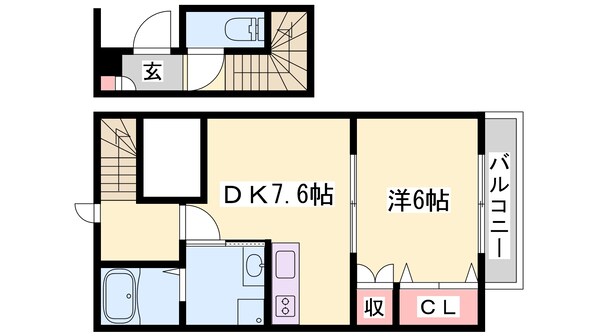 ヘーベルメゾン福崎の物件間取画像